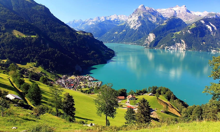 Schweiz, Schweizer Dörfer HD-Hintergrundbild
