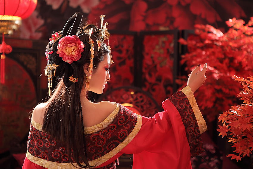 Pakaian Adat , Koleksi Tradisional, Wanita Cina Wallpaper HD