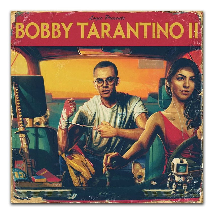 TX093 2018 logika Bobby Tarantino 2 Rap Hip Hop muzyka okładka albumu A3 A4 sztuka plakatu jedwabne płótno wystrój pokoju w domu z nadrukiem ściennym. Malarstwo i kaligrafia Tapeta na telefon HD