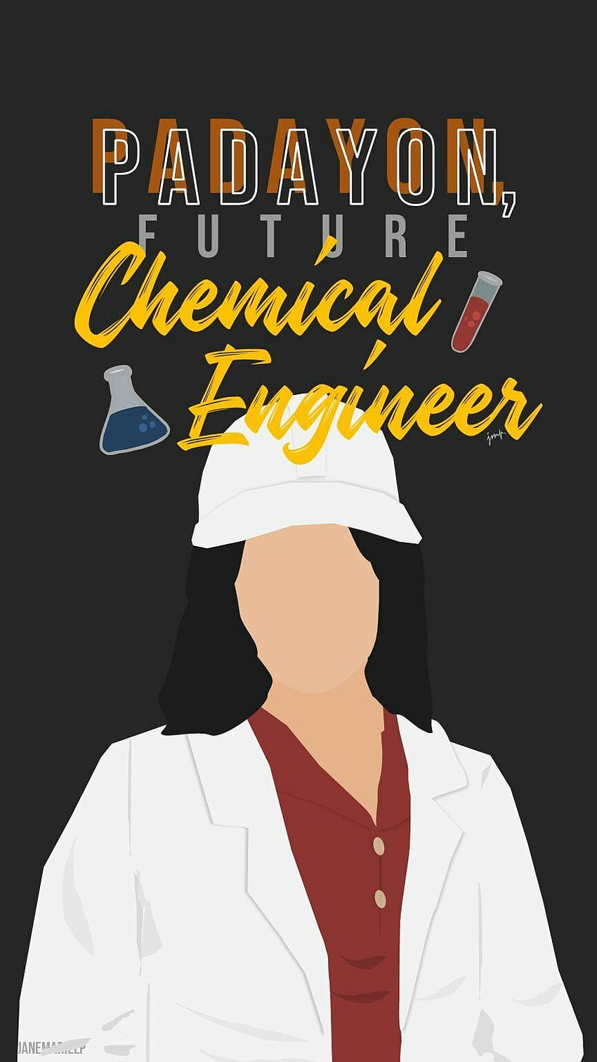 Padayon, przyszły inżynier chemik (dziewczyna). Dziewczyna inżynier, inżynieria chemiczna, grafika okładki książki Tapeta na telefon HD