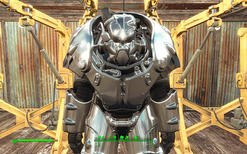 Fallout 4 XO-1 Power Armor and Robot Friend HD wallpaper