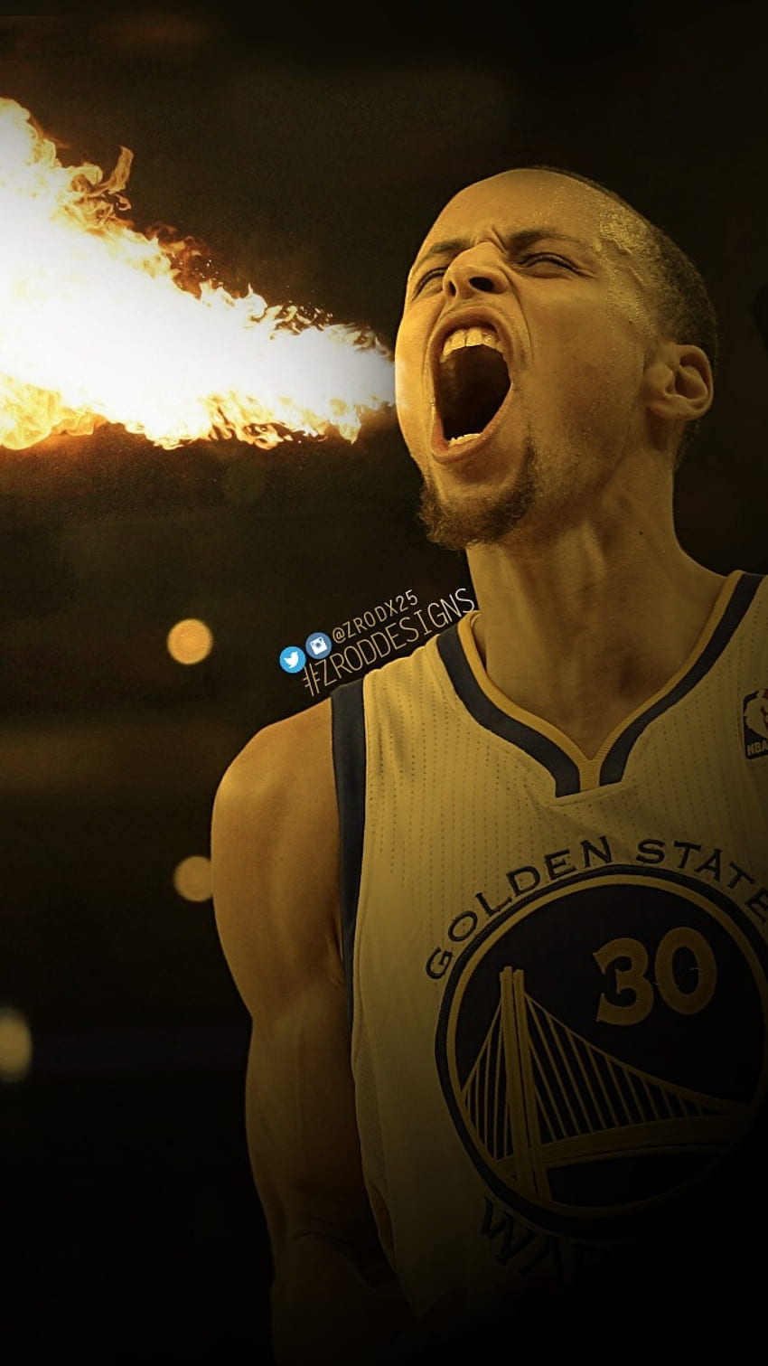 Steph Curry, Stephen Curry, Fire, tephen curry HD phone wallpaper