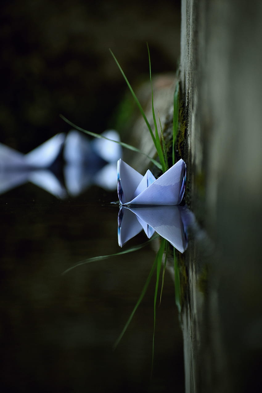 Water, , , Ship, Paper, Origami, Nautilus HD phone wallpaper