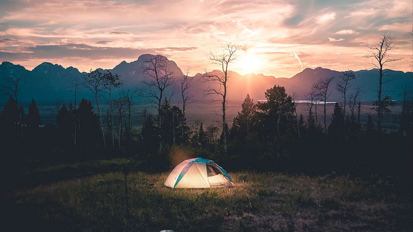 tent, camping, landscape Camping, Landscape, tent, Cute Camping HD wallpaper