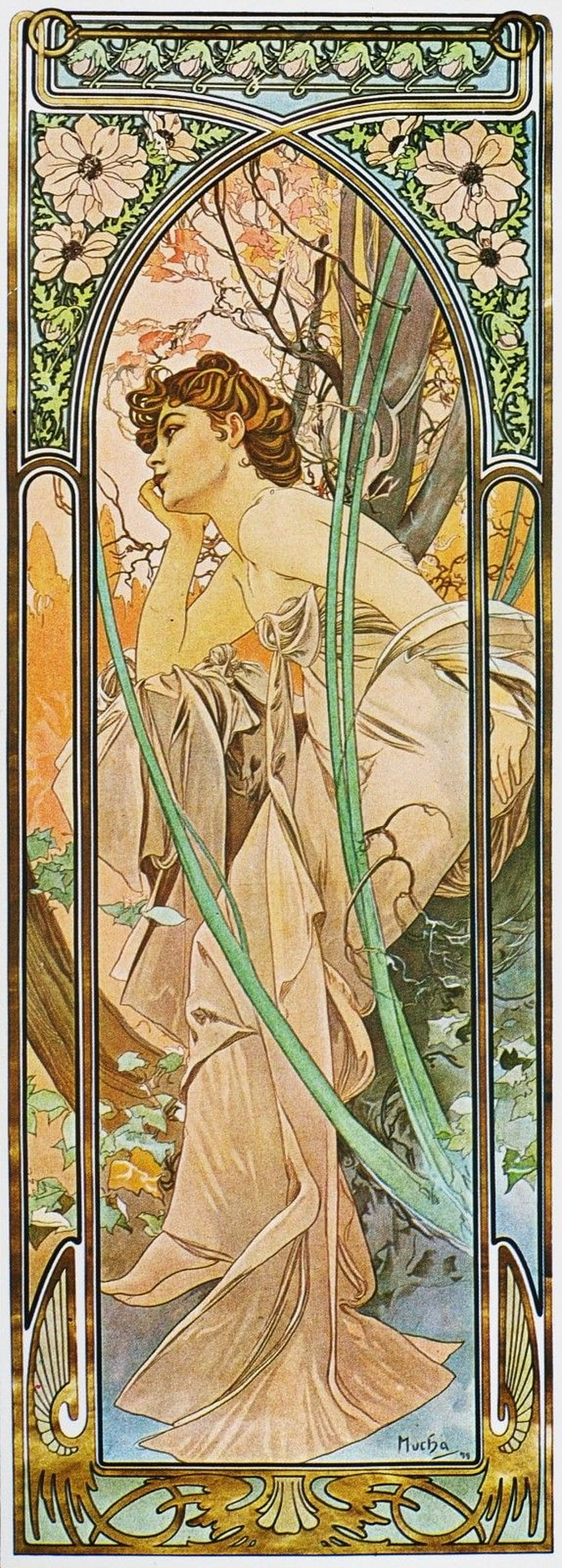 Le opere Art Nouveau di Alfons Mucha. DVDbash. Stampe su tela, Arte, Alphonse mucha Sfondo del telefono HD