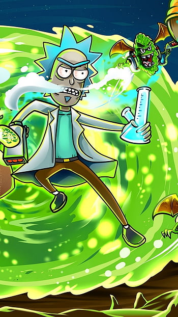 prompthunt: Trippy Stoner Rick Sanchez from Rick and Morty