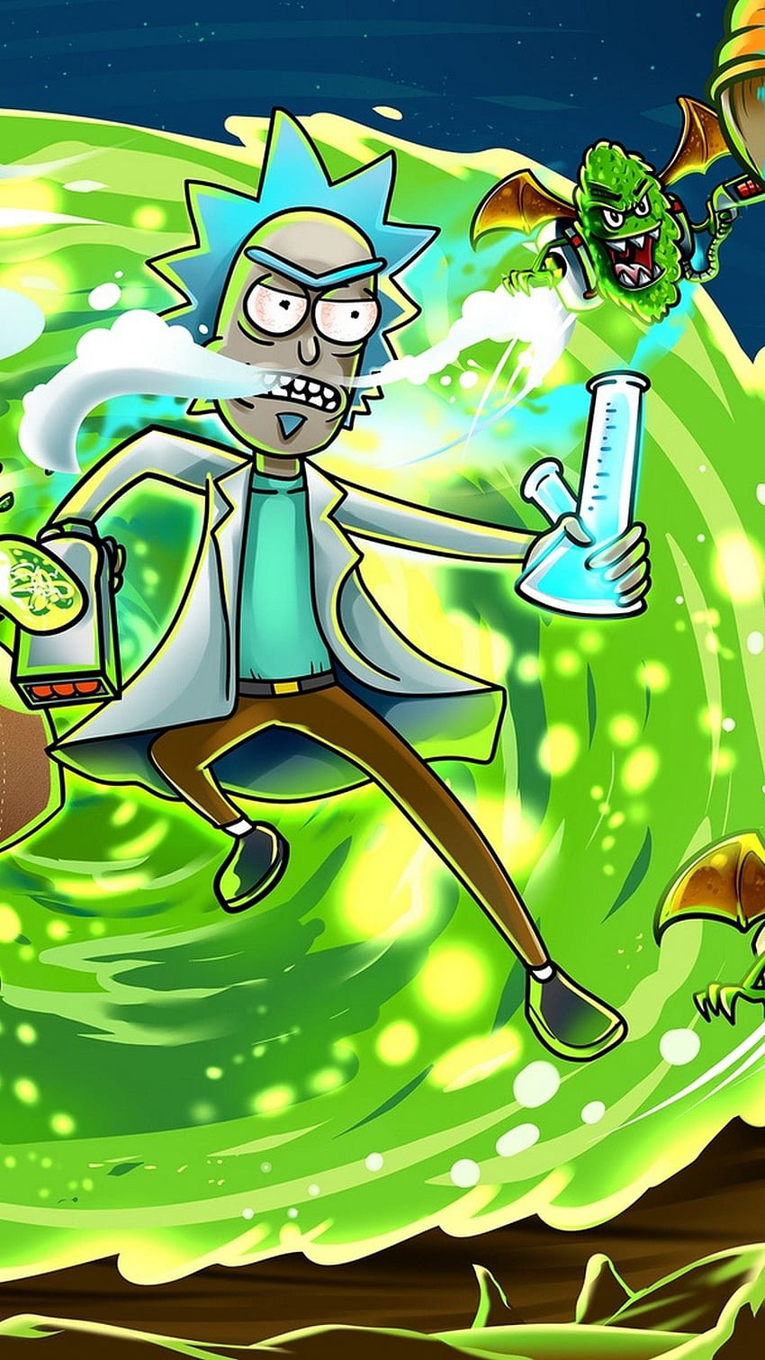 Rick and Morty Wallpaper iPhone Phone 4K #9230e