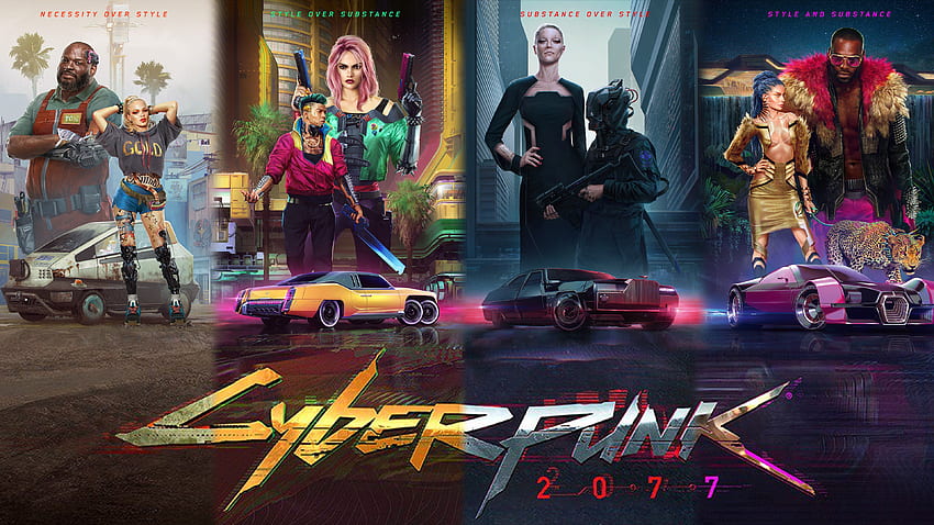 made from all the posters released, Cyberpunk 2020 HD wallpaper