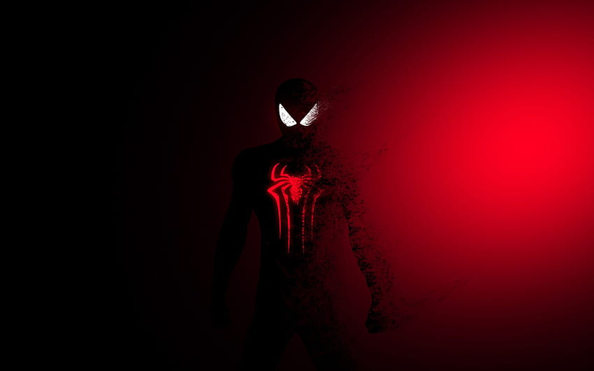 Spider Man , Dark, Red, Minimal, Graphics CGI, Spider-Man Minimalist HD  wallpaper | Pxfuel