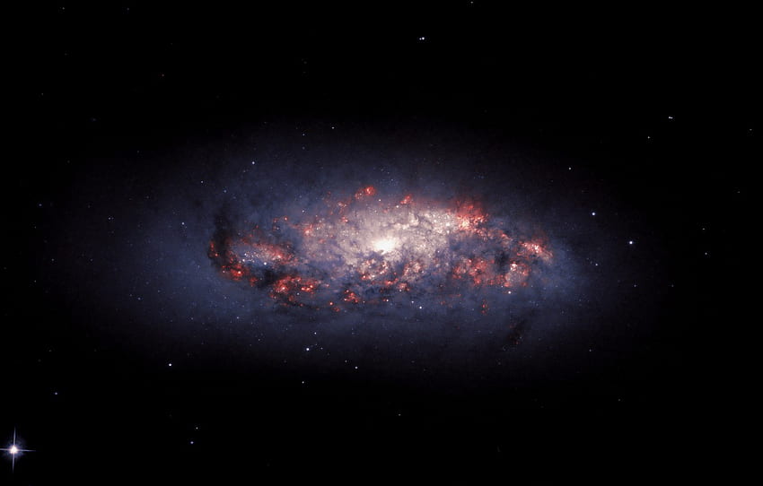 Звезди, Галактика, Спирална галактика, NGC 972, Газови облаци, Региони на звездоуване, Космически прах, Водороден газ, 70 милиона светлинни години, Съзвездие Овен за , Раздел космос HD тапет