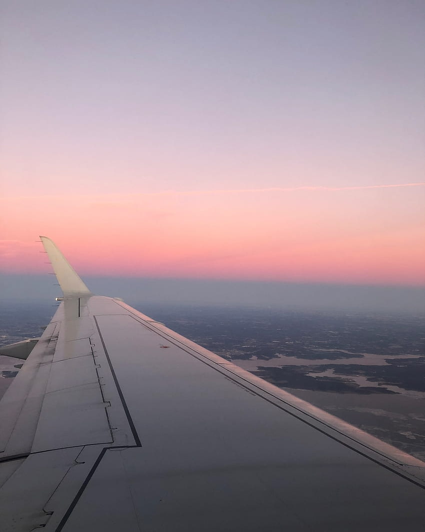 Airplane View, Pink Airplane HD phone wallpaper