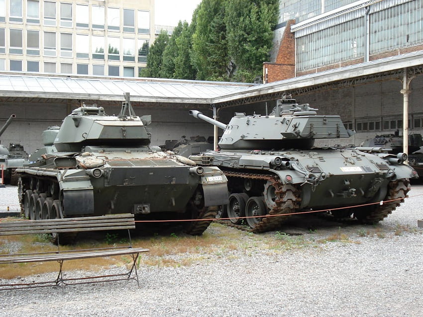 アメリカの戦車、博物館、軍隊、ブリュッセル、戦車 高画質の壁紙