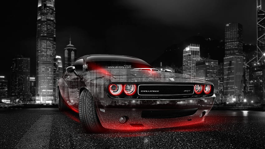 Dodge Challenger Demon, Black Dodge Demon HD wallpaper