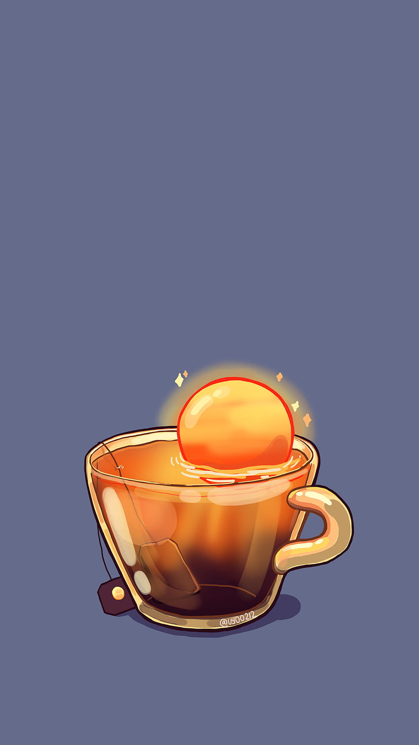 Uyoo - [ of Cup Illustrations Series ] Phone. Kawaii , Cute , Tea HD phone wallpaper