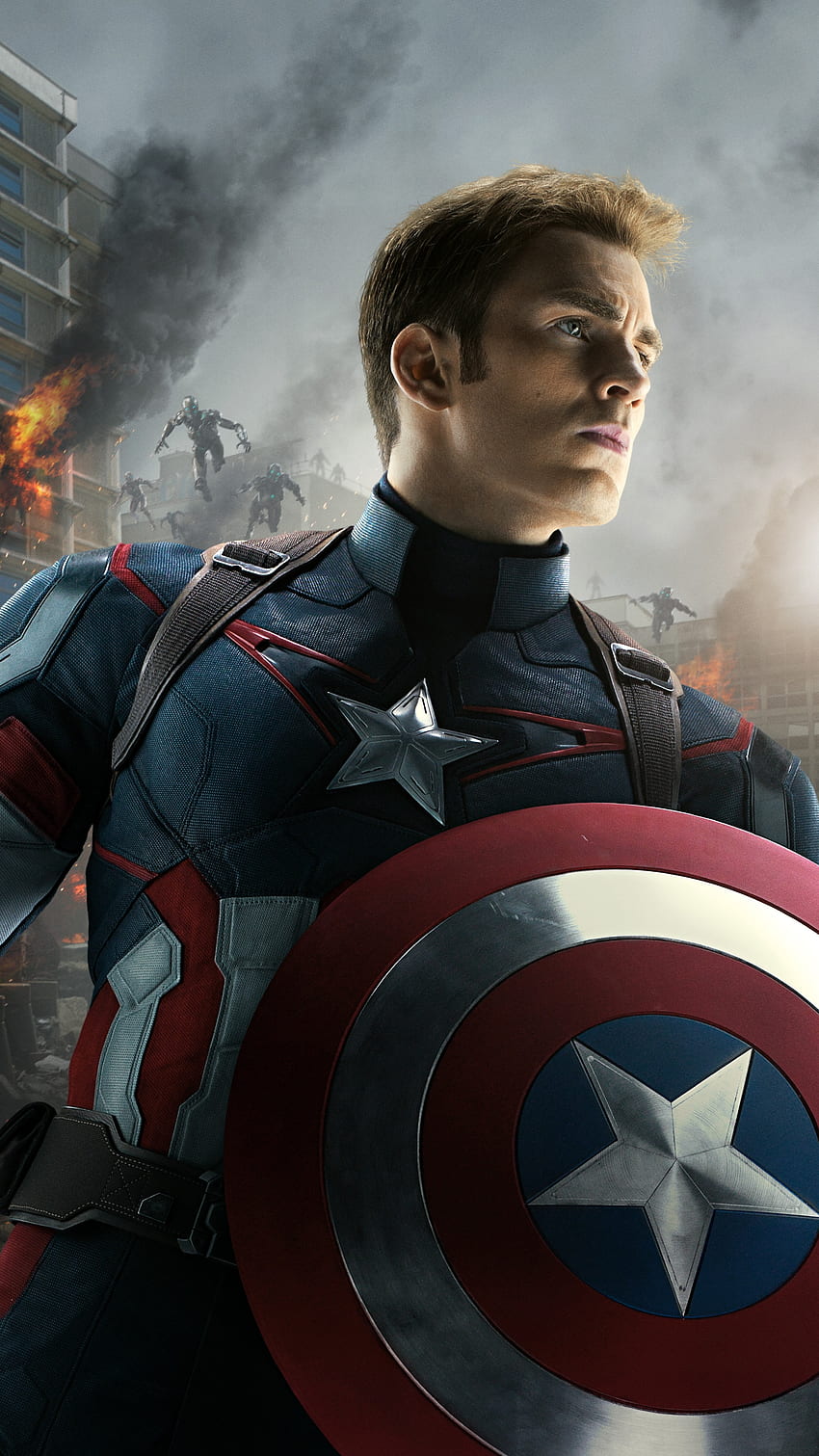 Kapitan Ameryka, superbohater Marvela Tapeta na telefon HD