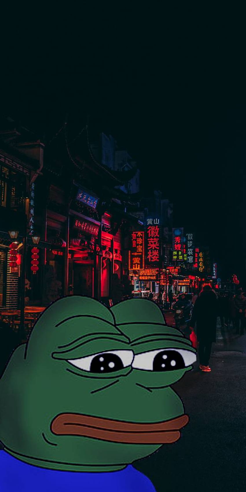 Smutny Pepe, smutny mem Tapeta na telefon HD