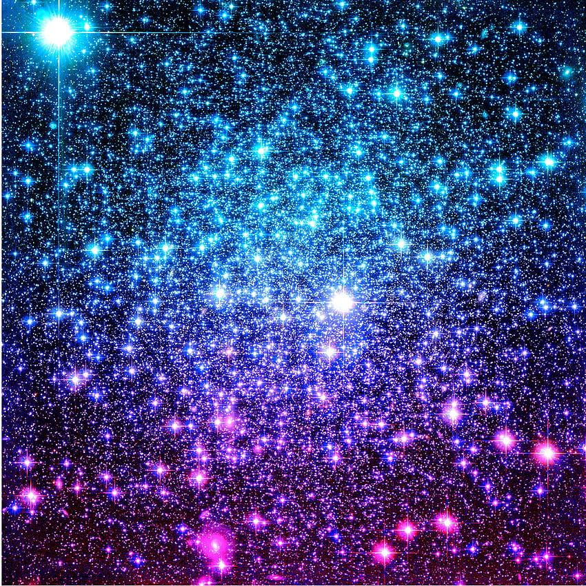 Glitter Galaxy Stars : Turquoise Blue Purple Hot Pink Ombre HD phone  wallpaper | Pxfuel