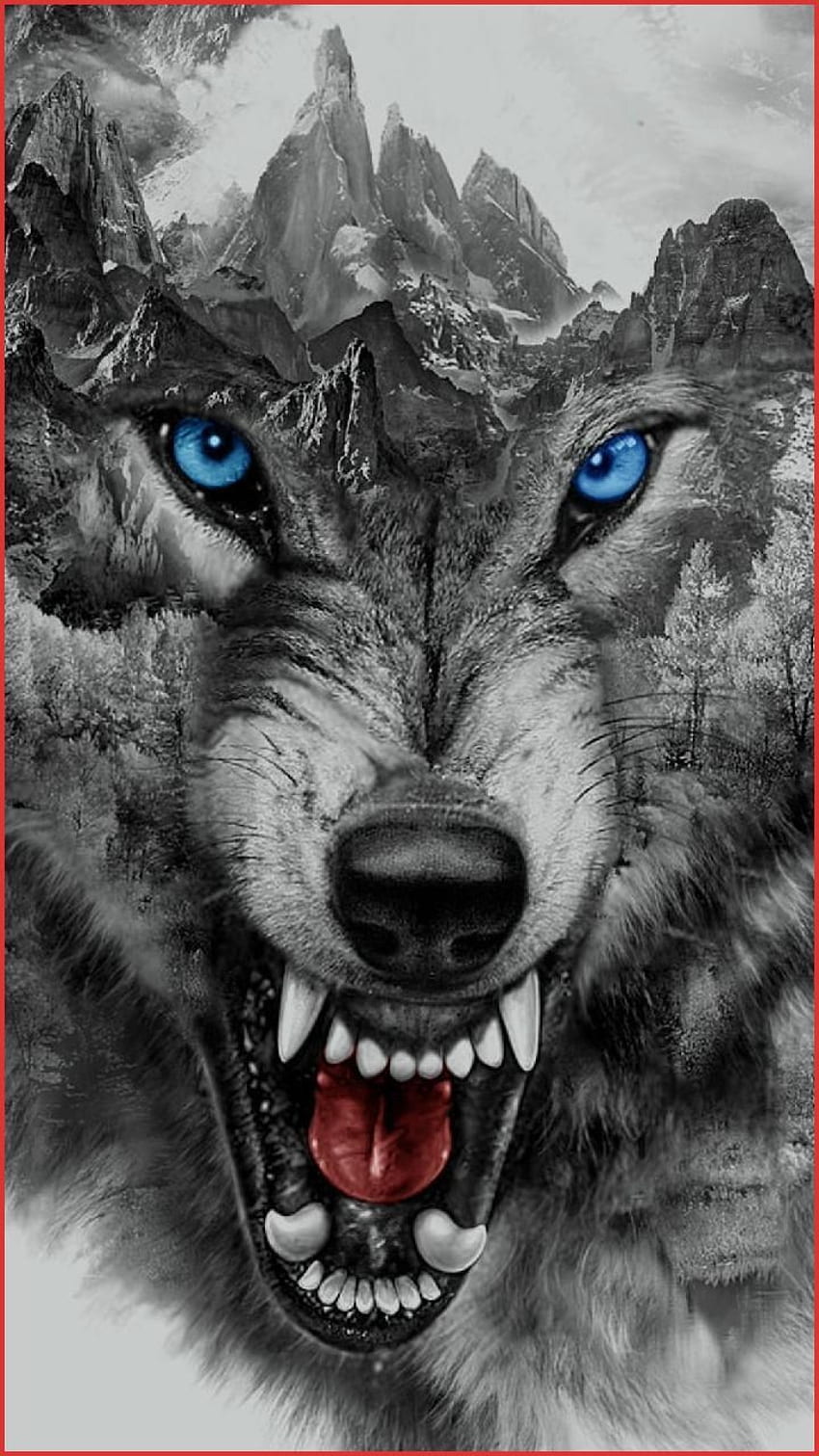 Inspirational Badass Wolf . Wolf tattoo sleeve, Wolf, Realistic Wolf HD phone wallpaper