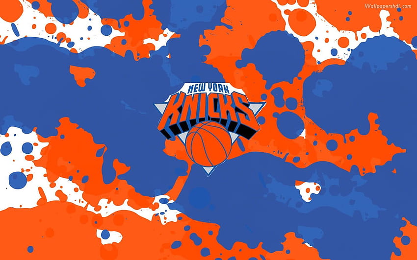 New York Knicks NBA-Logo 2018 im Baseball HD-Hintergrundbild