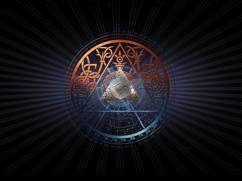 Illuminati Background, Illuminati Eye HD wallpaper