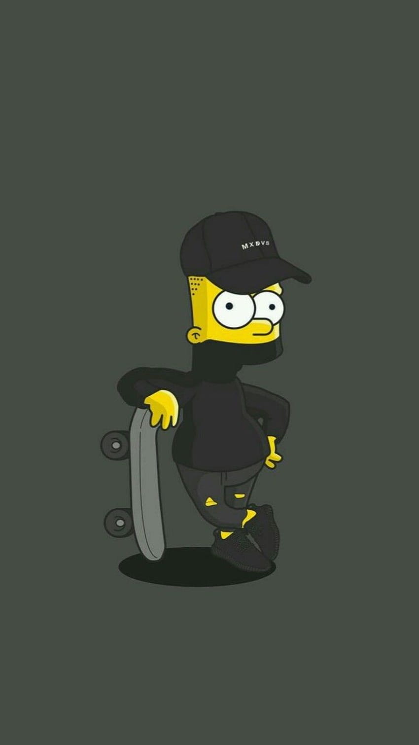 El gángster Bart, el genial Bart Simpson fondo de pantalla del teléfono