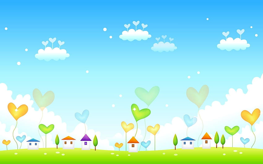 Cute Spring Background HD wallpaper