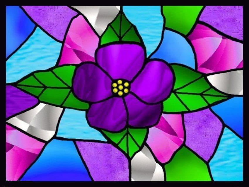 Blumenfleck-Glasfenster, Glas, Fleck, Fenster, Blume HD-Hintergrundbild