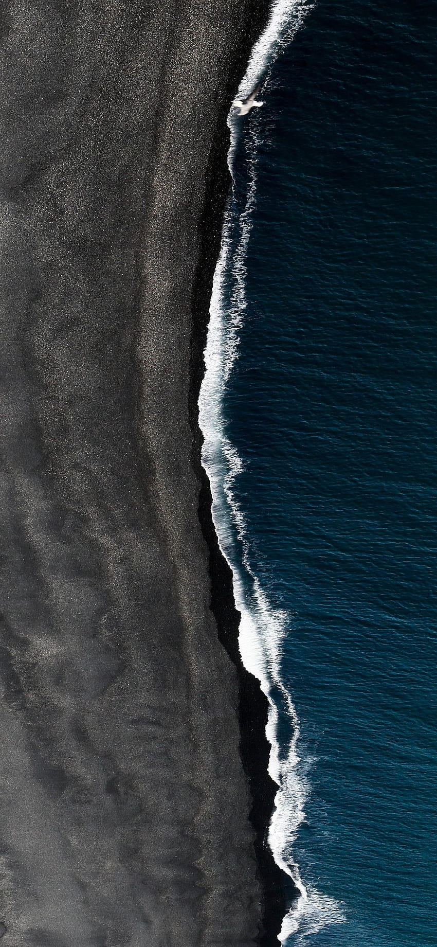 Areia negra Islândia Paisagem Espaço Vik iPhone XS, iPhone 10, iPhone X , , Plano de fundo e Papel de parede de celular HD
