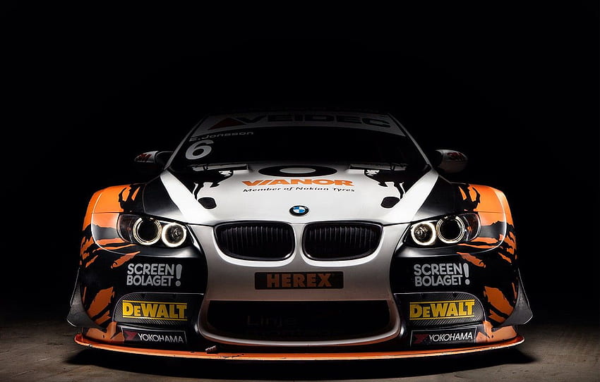 BMW, front, E92, 3 Series, Yokohama, aerodynamic kit, racing car, Screen Bolaget, DeWalt, Herex, Vianor for , section bmw - HD wallpaper