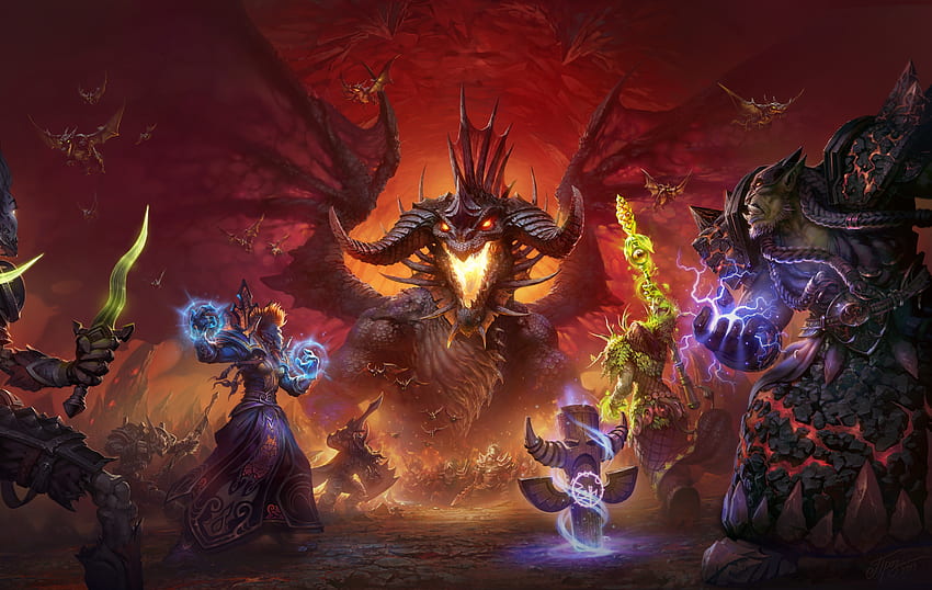 Игра, Дракон, World of Warcraft HD тапет