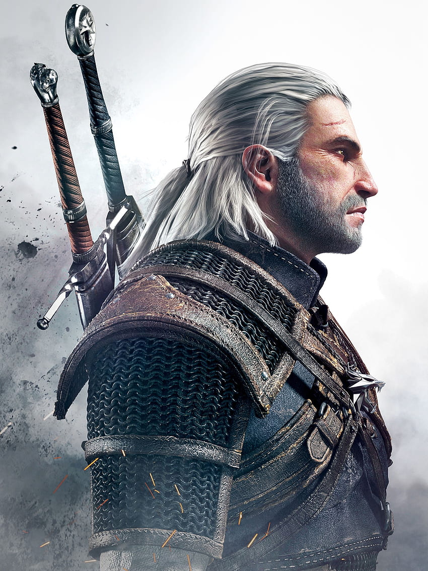 The Witcher 3: Wild Hunt Geralt de Riv Man Fond d'écran de téléphone HD