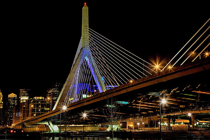 Best Bridges In Boston, Zakim Bridge HD wallpaper