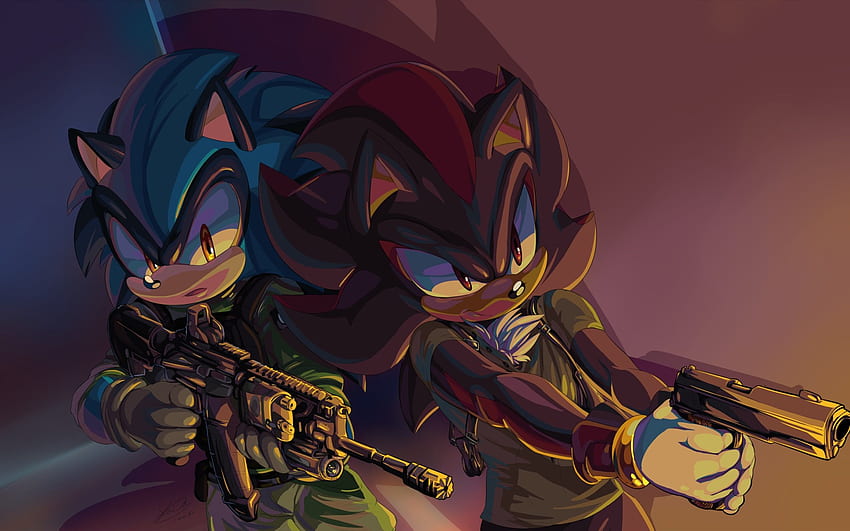 of Shadow, Sonic, The Hedgehog, Weapon, Video Game HD wallpaper