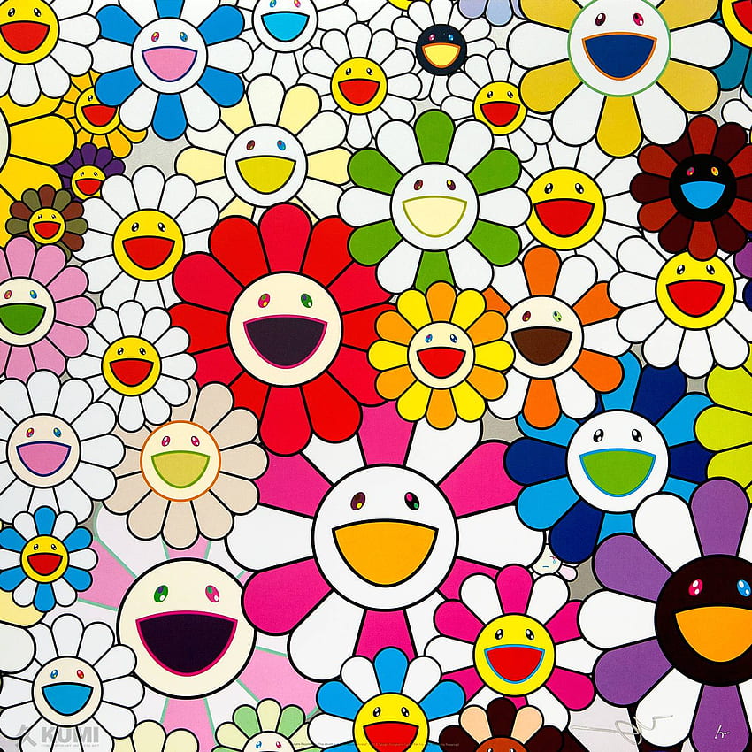 takashi murakami. Kumi Contemporary Japanese Art, Takashi Murakami Flower Art HD phone wallpaper