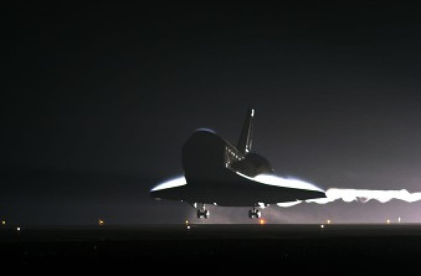 Night Landing, aircraft, dark HD wallpaper