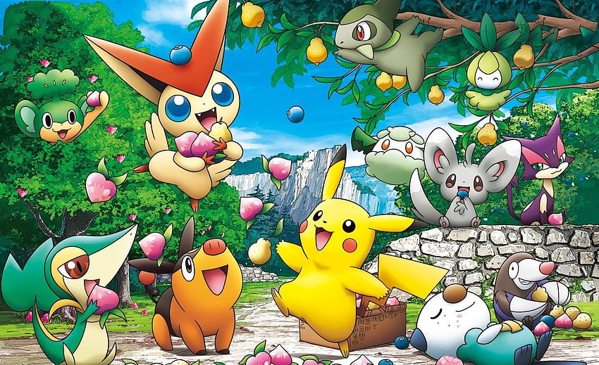Pokémon i tło, tablet Pokemon Tapeta HD