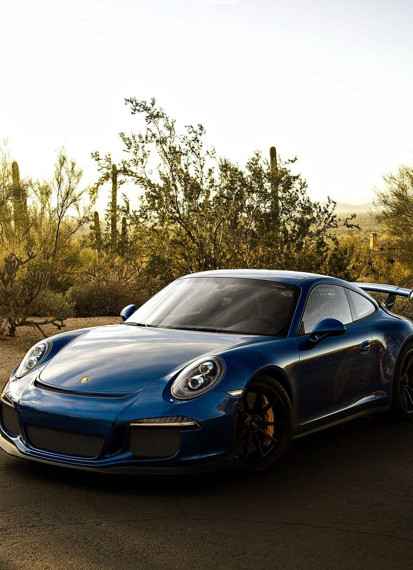 coche azul, deportivo, porsche 911 gt3 rs, iphone 4, iphone 4s, ipod touch, , , 3660 fondo de pantalla del teléfono