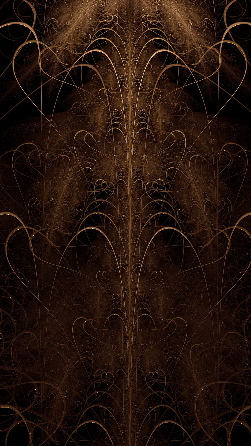 Abstract, Dark, Lines, Brown, Fractal HD phone wallpaper