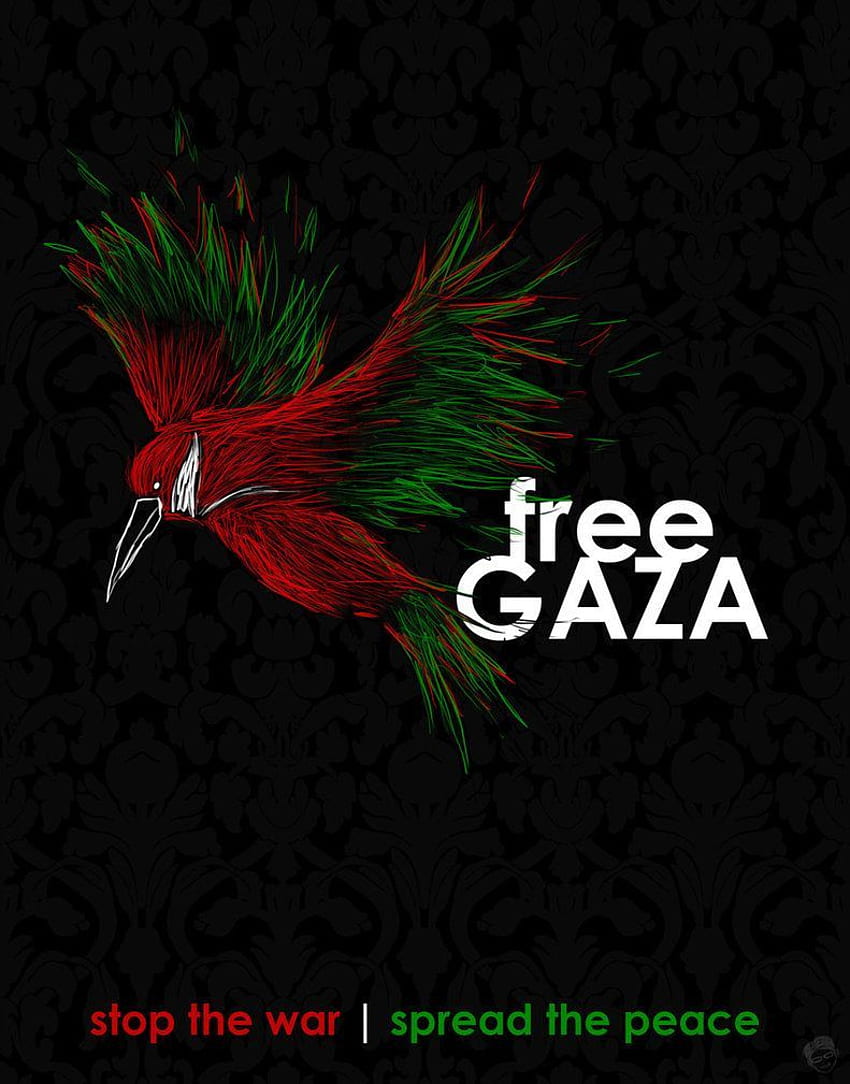 Detener los crímenes de guerra de Gaza. Palestina, Arte palestino, Gaza fondo de pantalla del teléfono