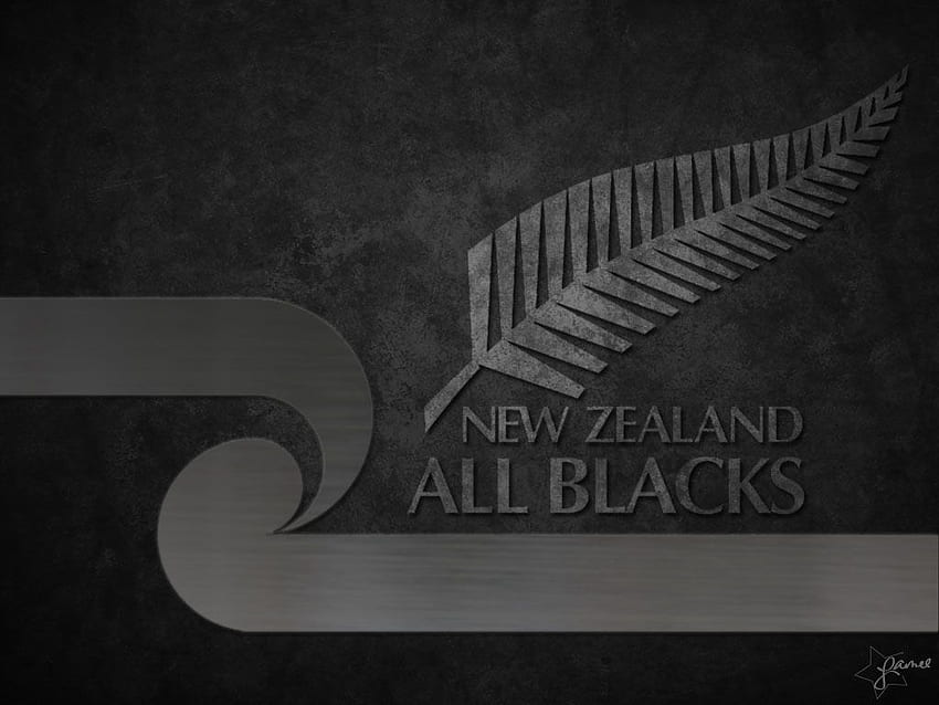 Logotipo de los All Blacks de Nueva Zelanda, Rugby de Nueva Zelanda fondo de pantalla