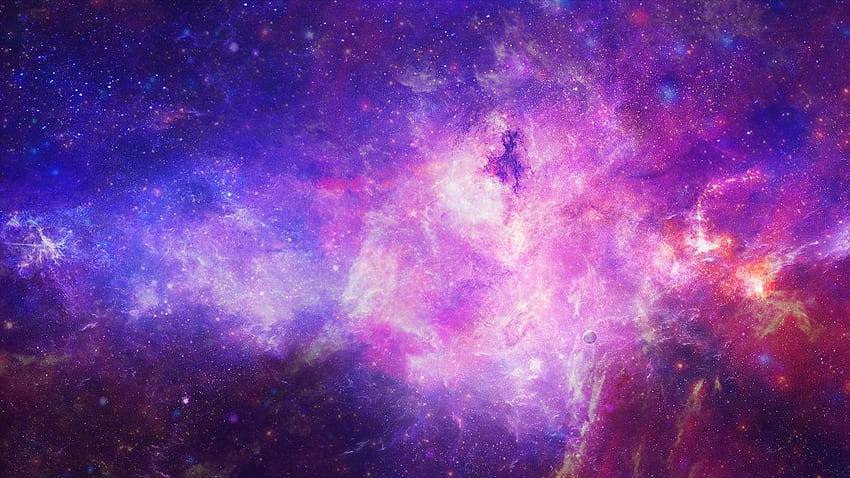 Pink Space, Neon Outer Space HD wallpaper