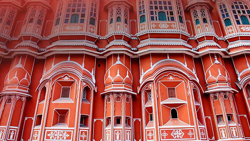 Hawa Mahal In Jaipur, India (© Olena Tur Shutterstock)(Bing United Kingdom). Palace Of The Wind, Royal City, India Palace HD wallpaper