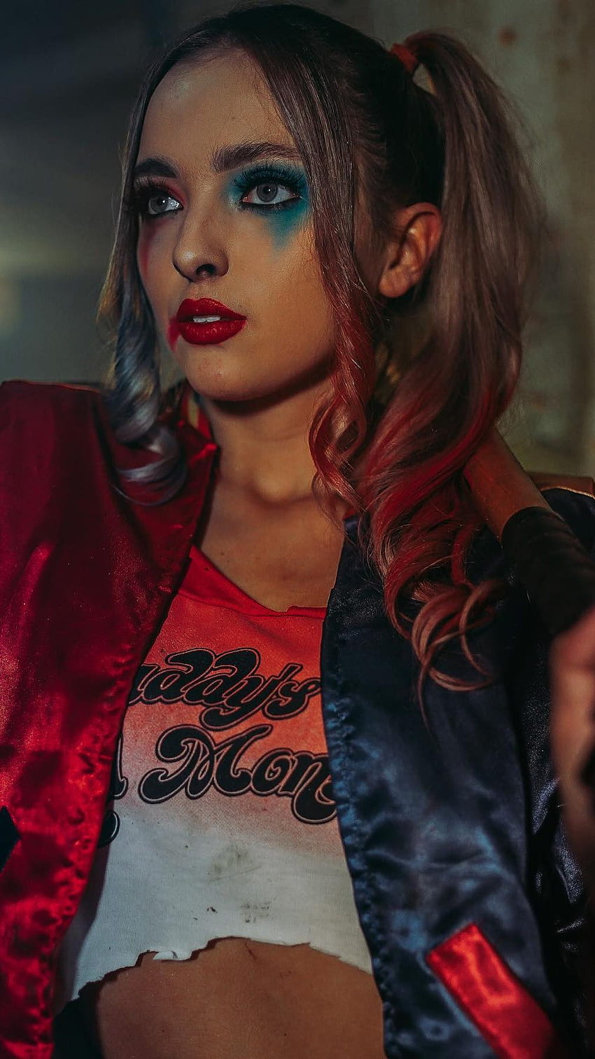 Harley Quinn, modelo fondo de pantalla del teléfono
