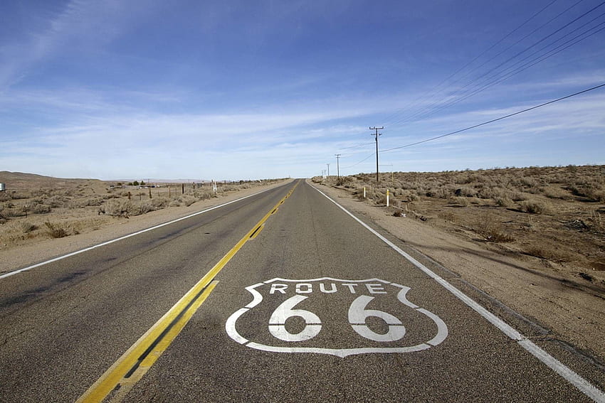 Route 66, Road Map HD wallpaper