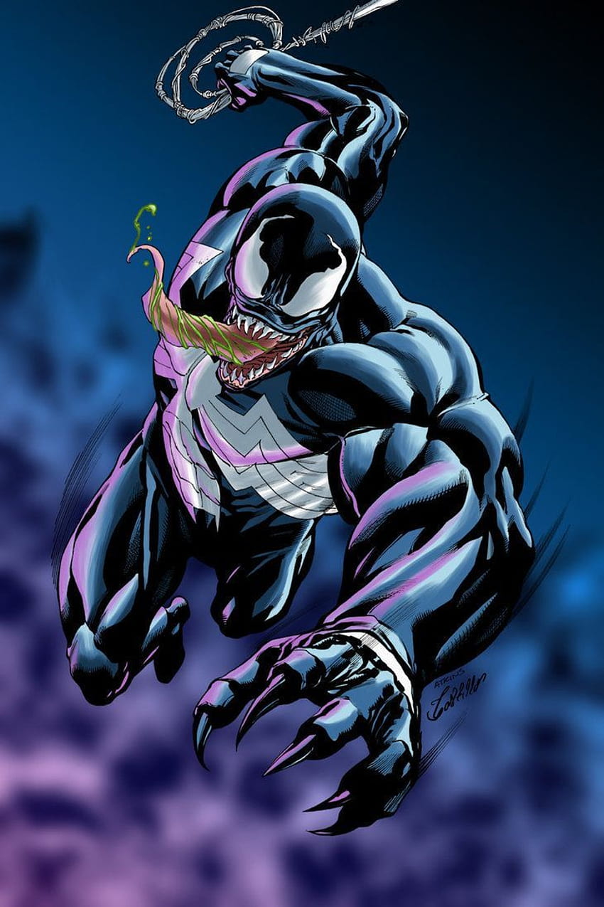 Ide racun. racun, keajaiban racun, komik keajaiban, Kartun Venom wallpaper ponsel HD