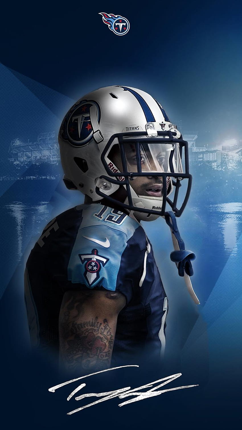 Derrick Henry Tennessee Titans NFL American football blue stone  background HD wallpaper  Peakpx