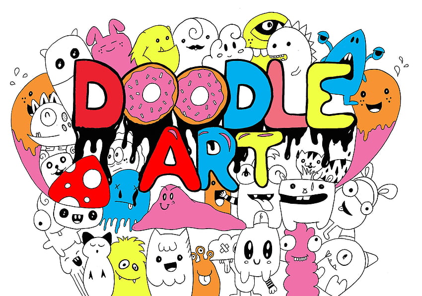 Del simpatico Doodle Art Coloured Data Src - Easy Doodle Art Cute -, Kawaii Doodle Sfondo HD