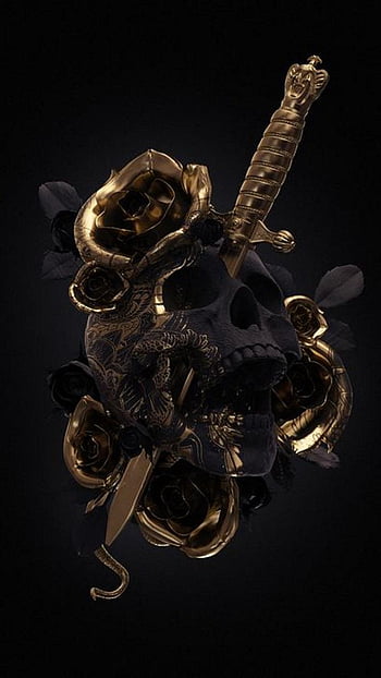 Gold Skull  AI Generated Artwork  NightCafe Creator
