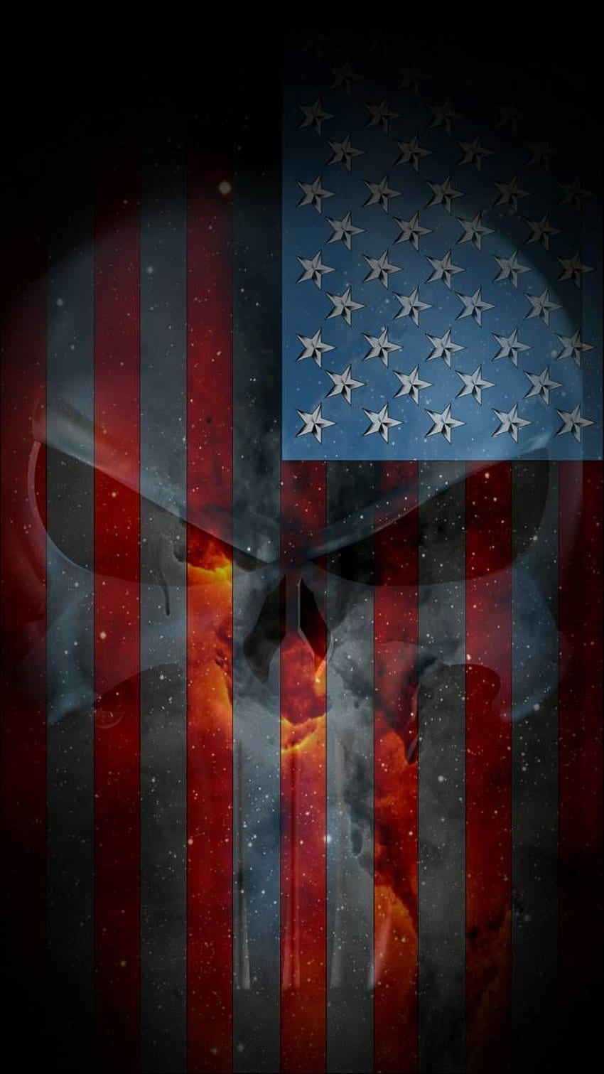 Under Armour amerikanische Flagge, dunkle amerikanische Flagge HD-Handy-Hintergrundbild