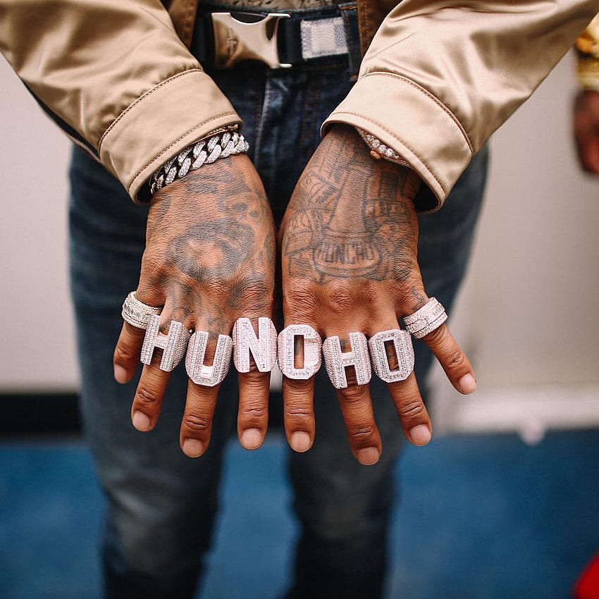 Quavo Buys New Diamond Rings, with the name inscription, M Huncho HD phone wallpaper